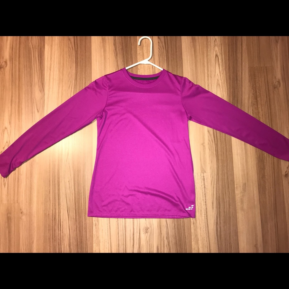 Hot Pink BCBG Long Sleeve Athletic Shirt